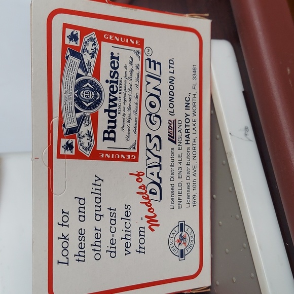 Models of days gone budweiser. Distributor diecast,dated 1979 adult collectable - Picture 2 of 9